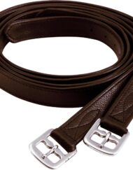 Jalustinhihnat vahvikkeilla ruskea HG Cheval 21mm 125-165cm