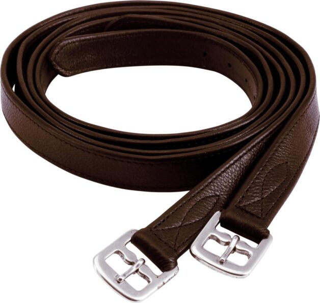 Jalustinhihnat vahvikkeilla ruskea HG Cheval 21mm 125-165cm